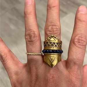 A Peace Treaty Lapis Ring Size 7